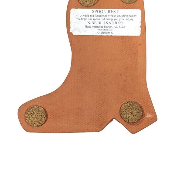 Nine Hills Studio Handcrafted Boot Spoon Rest Southwest Cowboy Country Home Deco - Picture 4 of 5